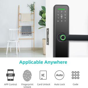 FCC Bluetooth Smart Door Locks Automatic Locking For Apartment