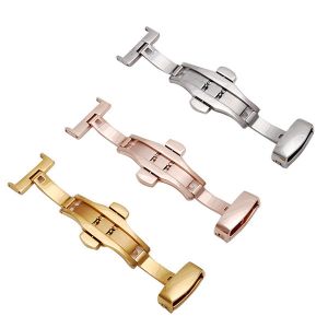 Stainless Steel Deployment Buckle Clasp , Folding Butterfly Watch Clasp