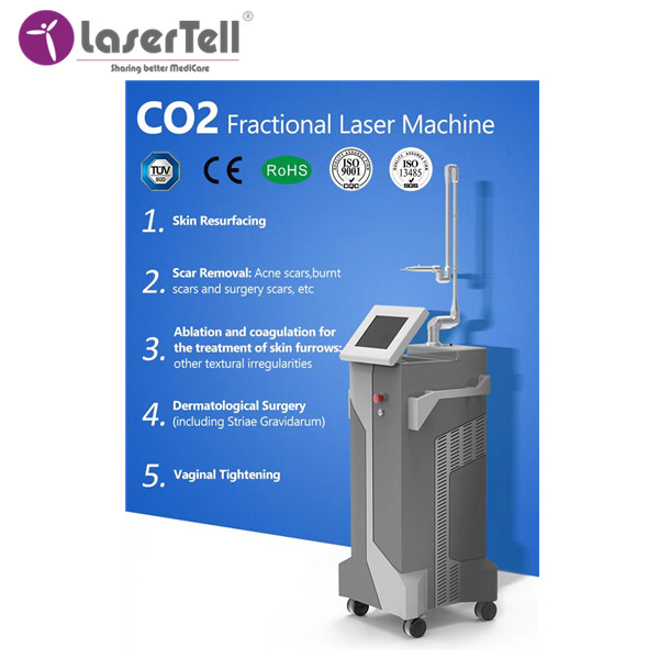 20*20mm2 Lasertell Co2 Laser Resurfacing Machine Skin Care Rejuvenation