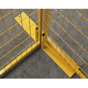Wholesale Powder coated canada temporary fence H 8’/2430mm*W10’/3048mm 2&quot;x4&quot;/50mm*100mm*8ga wire strore items powder coated yellow from china suppliers