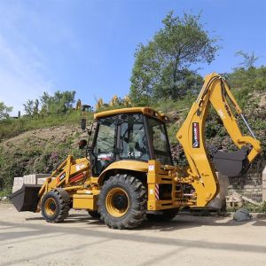 Construction Works Carraro Axles Backhoe Loader With Variable Attachments
