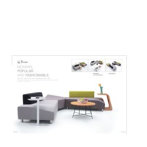 Classical Custom Shared Workplace Furniture Fabric Office Lobby Collaborative