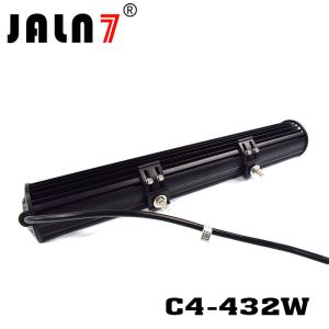 LED Light Bar JALN7 432W 4Rows Combo Beam LED Driving Lamp Super Bright Off Road
