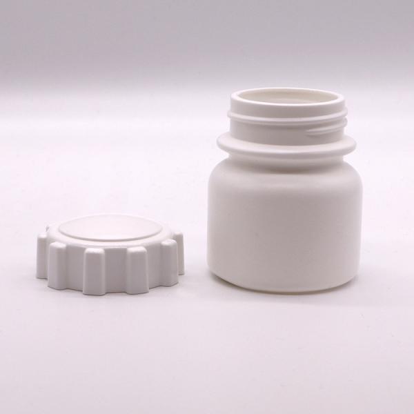 SCREW CAP 100mL Round Shape PE Plastic Bottle for Medicine Solid Tablet Storage
