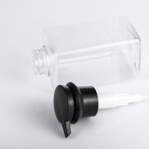 Transparent Luxury Lotion Pump Bottle PETG Plastic Material 350ML