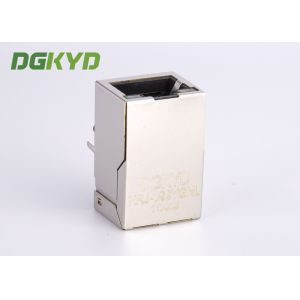 100BASE single port Tab up RJ45 PCB Connector with Transformer for network