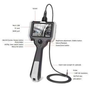 Industrial Multi Function Digital Endoscope Portable Inspection Endoscope VH510
