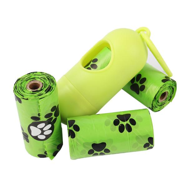 Quality Hot Stamping PE Material Structure Pet Dog Cat Plastic Garbage Bag Degradable Single Roll for sale