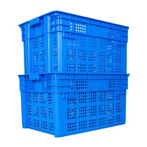 Plastic Mesh Crate Nest Stack Vented Plastic Basket for Turnover Storage