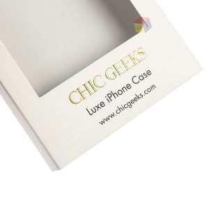 Compact Mobile Phone Case Packaging Box Lightweight With Clear Window