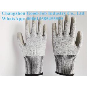 13G PU HPPE Liner Cut Resistant Protective Work Gloves Polyurethane Palm Coated