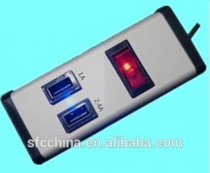 Wholesale 5V 2.4A and 1A USB 2-PORT CHARGING STATION FOR iPad mobile MP3 from china suppliers