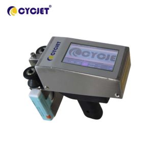 CYCJET Portable Handheld Inkjet Printer 18mm Height Date For Steel Sheet
