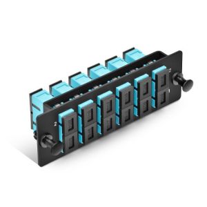 P6SCUZ10GMM 6 SC/PC Om4 Fiber Patch Panel Duplex Adapter Panel 12 Fibers