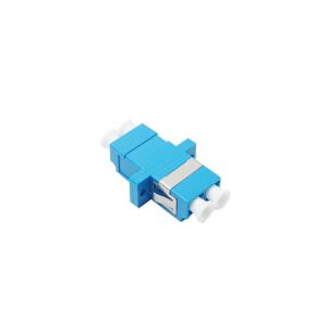 FTTH Fiber Optical LC Duplex Adaptor With Flange Bronze Sleeve
