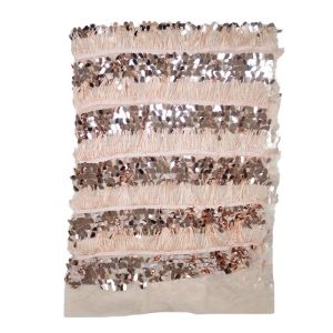 Beautiful Wholesale Iridescent Large Tassel Lace Geometric Shiny Sequins