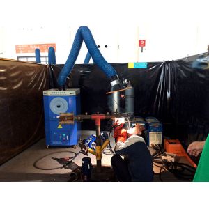 Wholesale Industrial Welding Fume Extractor For Metal Processing with one or two fume arms from china suppliers