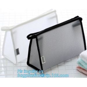 China Travel Accessories Makeup Organizer Mesh Cosmetic Bag Makeup Pouch, Purse Size Cosmetic Bag, Pocket Daily Net Fabric Mak on sale