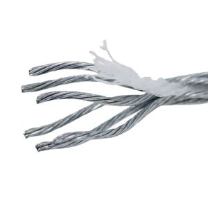 China Industrial Grade Galvanized Steel Wire Rope With Electro Zinc Coating And ISO Certification on sale