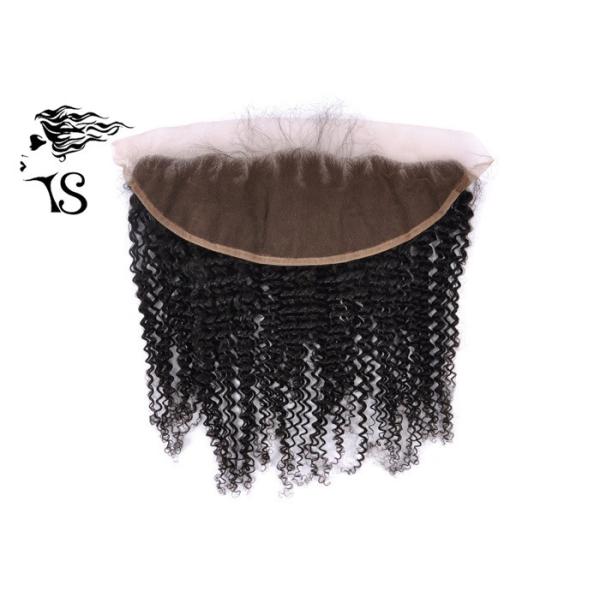 Swiss Lace Frontal Closure Free Style , Kinky Curly Unprocessed Human Hair Lace