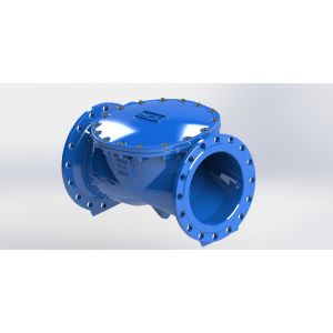 Automatic Anti Water Hammer Rubber Flapper Swing Flex Check Valve Ductile Iron