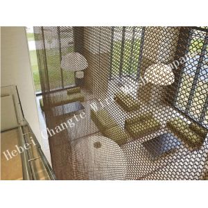 Hotel Ceiling 15m Chainmail Decorative Metal Mesh