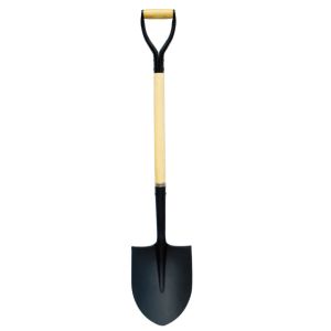 Wholesale Outdoor Farming Tool Y Type Grip Wooden Handle Round Point Shovel with 215mm Blade from china suppliers