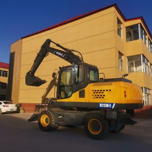 China 125HP Wheeled Mini Excavator Humanized Design Mini Hydraulic Excavator on sale
