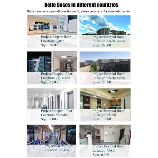 5 Layer PVC Vinyl Flooring Sheet Fire Resistant Heterogeneous Flooring