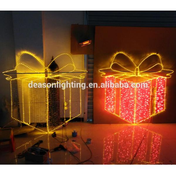 2D led christmas decoration gift box