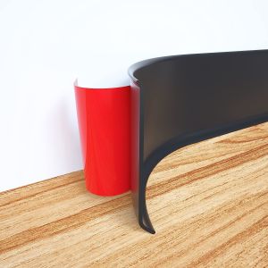 Peel-Stick Baseboard Molding Trim in White Height 2'' to 6'' for Simple