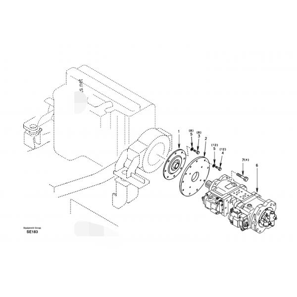 Volvo EC360 Hydraulic Pressure Pump , Ram K3V180DTP K3V180 7220-00700 Ram Hydraulic Main Pump