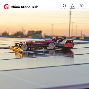 Wireless Control System Electric Photovoltaic Cleaning Robot with Remote Control