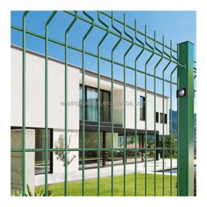 3D Curved Welded Wire Mesh Panel Security Fence with Pressure Treated Heat