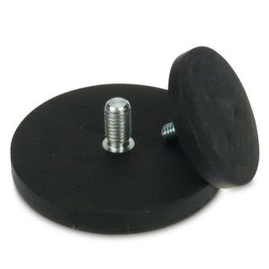 rubber-coated magnets base with external thread