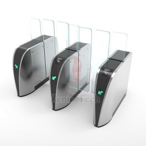 316SS Automatic Sliding Turnstile Flap Barrier Gate Entrance Bidirectional