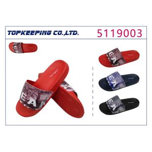 China Summer Beach Outdoor Sports Sliders Footwear Flat PVC Red Sole on sale