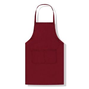 Adjustable Shoulder Stap 100% Cotton Women Cooking Aprons With Pockets