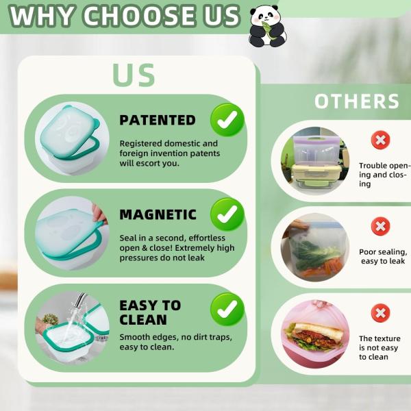 Reusable And Collapsible Silicone Lunch Box With Leakproof Airtight Seal – BPA-Free, Food-Grade, Microwave & Freezer Safe, Eco-Friendly And Durable