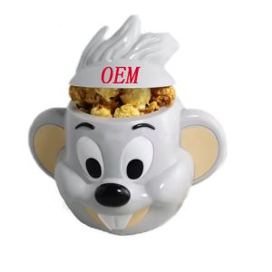 Custom Plastic Popcorn Bucket Cartoon Character Design for Movie Snack Cup
