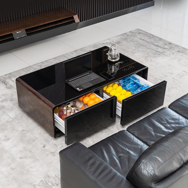 Hotel Refrigerator Coffee Table 135L with Dual USB Charging Port and Built-in