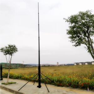 10M Crank Up Alu 6063 Monopole Tripod Winch Up Mast