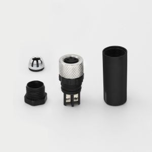 China KRONZ M8 Circular Connector Field-wirable with Screw Locking Alloy Gold-plated Contacts IP67 Waterproof on sale