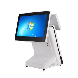 Corei3/i5 CPU Retail POS Systems with 15.6'' Main Screen and LED/VFD Customer
