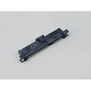 SAS 29 Pin Female Socket SMT Connector with Positioning Column & Fishhook | Gold