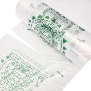 Clear Plastic High Pressure PE Flat Plastic Bags Produce Bag On Roll Customized