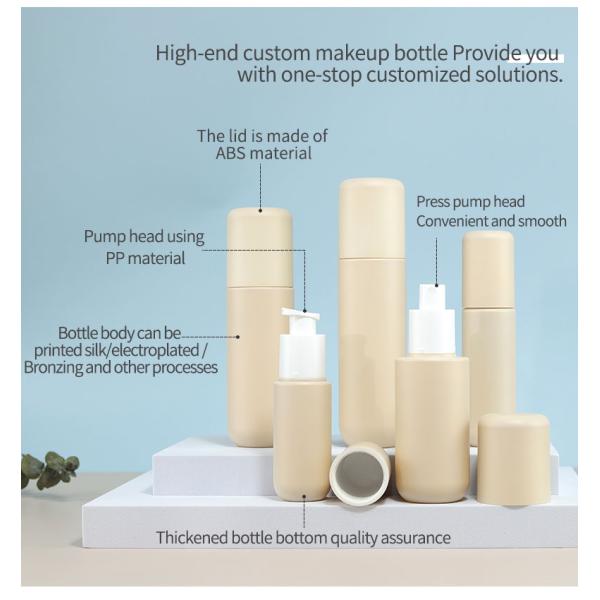 100ml Lotion Bottle Refillable Empty Square Plastic Bottle For Skincare