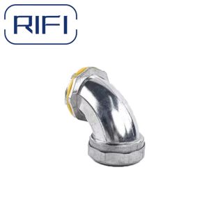 RIFI-Zinc Die Cast Liquid Tight Electrical Conduit Waterproof Angle 90 Degree