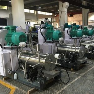 China Pesticid SC Production High Production Capacity 60L Horizontal Bead Mill With 9Cr18Mo Alloy Steel on sale