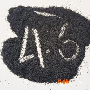 China 46 Sandblasting Wheel Black Fused Alumina 9.0 Mohs Aluminum Oxide Sandblasting on sale